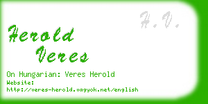 herold veres business card
